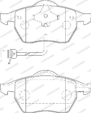 Wagner WBP21848B - Гальмівні колодки, дискові гальма autocars.com.ua