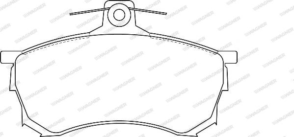 Wagner WBP23080A - Тормозные колодки, дисковые, комплект avtokuzovplus.com.ua