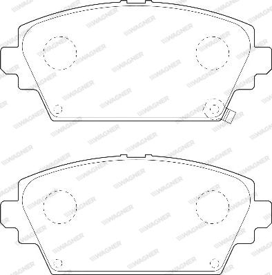 Wagner WBP23094B - Гальмівні колодки, дискові гальма autocars.com.ua