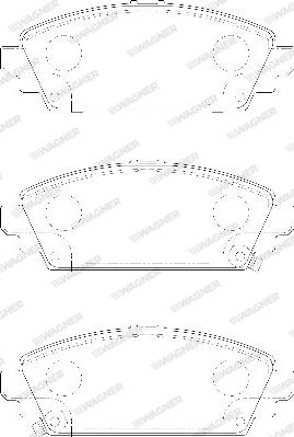 Wagner WBP23096A - Гальмівні колодки, дискові гальма autocars.com.ua