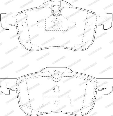 Wagner WBP23112A - Гальмівні колодки, дискові гальма autocars.com.ua