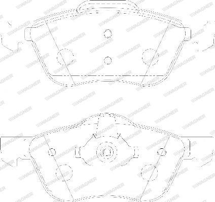 Wagner WBP23159A - Тормозные колодки, дисковые, комплект avtokuzovplus.com.ua