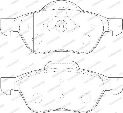 Wagner WBP23215A - Тормозные колодки, дисковые, комплект avtokuzovplus.com.ua