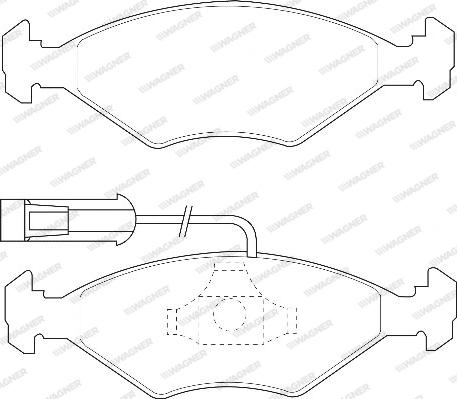 Wagner WBP23218A - Тормозные колодки, дисковые, комплект autodnr.net