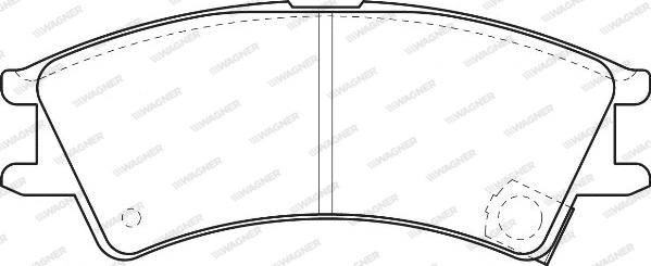 Wagner WBP23238A - Тормозные колодки, дисковые, комплект avtokuzovplus.com.ua