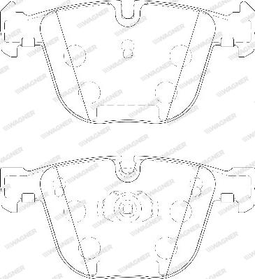 Wagner WBP23309A - Тормозные колодки, дисковые, комплект avtokuzovplus.com.ua