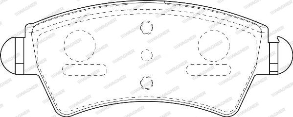 Wagner WBP23332A - Тормозные колодки, дисковые, комплект avtokuzovplus.com.ua