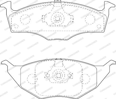 Wagner WBP23394A - Тормозные колодки, дисковые, комплект autodnr.net