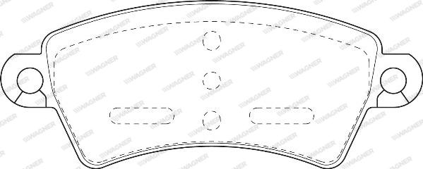 Wagner WBP23396A - Тормозные колодки, дисковые, комплект avtokuzovplus.com.ua