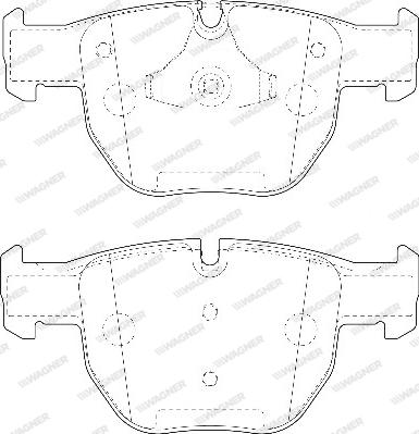 Wagner WBP23397A - Тормозные колодки, дисковые, комплект avtokuzovplus.com.ua