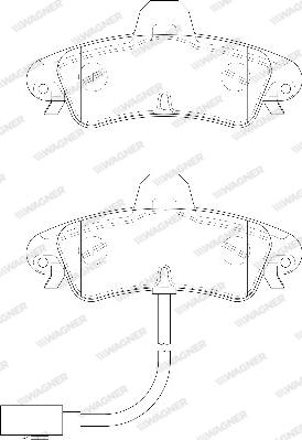 Wagner WBP23410A - Тормозные колодки, дисковые, комплект avtokuzovplus.com.ua