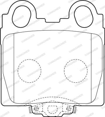 Wagner WBP23429A - Тормозные колодки, дисковые, комплект avtokuzovplus.com.ua