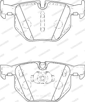 Wagner WBP23447A - Гальмівні колодки, дискові гальма autocars.com.ua