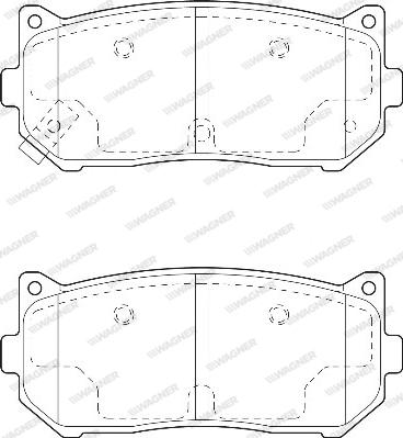 Wagner WBP23455A - Тормозные колодки, дисковые, комплект avtokuzovplus.com.ua