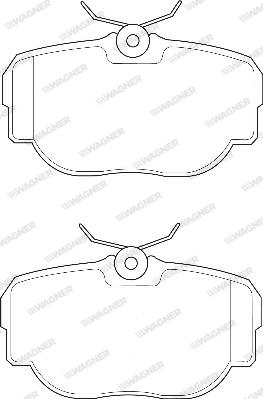 Wagner WBP23458A - Тормозные колодки, дисковые, комплект avtokuzovplus.com.ua