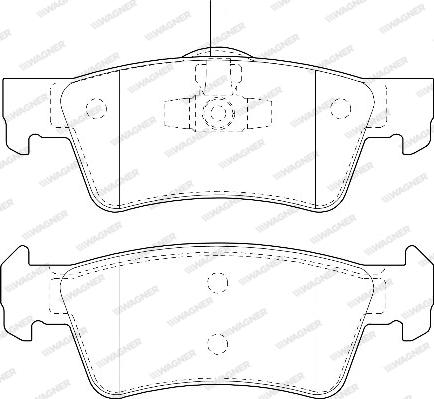 Wagner WBP23467A - Гальмівні колодки, дискові гальма autocars.com.ua