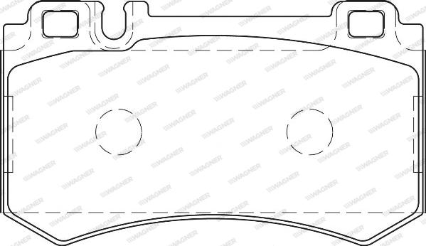 Wagner WBP23478A - Тормозные колодки, дисковые, комплект avtokuzovplus.com.ua