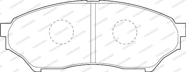 Wagner WBP23487A - Тормозные колодки, дисковые, комплект avtokuzovplus.com.ua