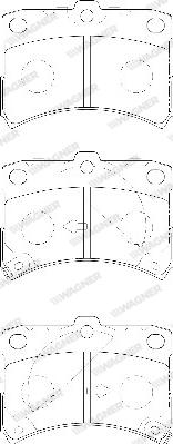 Wagner WBP23494A - Тормозные колодки, дисковые, комплект avtokuzovplus.com.ua