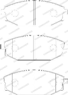 Wagner WBP23518A - Тормозные колодки, дисковые, комплект avtokuzovplus.com.ua