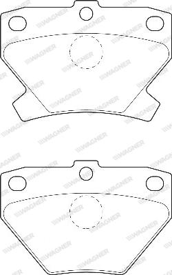 Wagner WBP23521A - Тормозные колодки, дисковые, комплект avtokuzovplus.com.ua