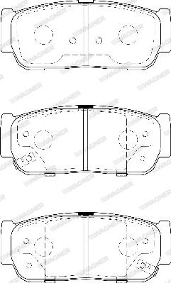 Wagner WBP23545A - Гальмівні колодки, дискові гальма autocars.com.ua