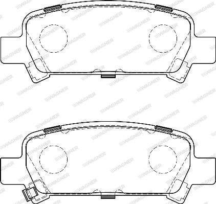 Wagner WBP23572A - Гальмівні колодки, дискові гальма autocars.com.ua