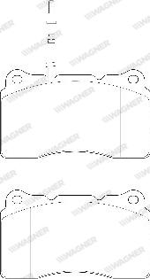 Wagner WBP23575A - Тормозные колодки, дисковые, комплект autodnr.net