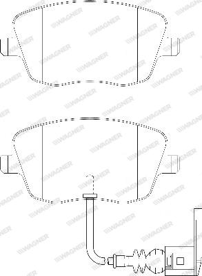 Wagner WBP23581B - Гальмівні колодки, дискові гальма autocars.com.ua