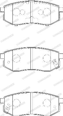 Wagner WBP23608A - Тормозные колодки, дисковые, комплект avtokuzovplus.com.ua