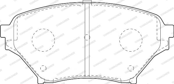 Wagner WBP23696A - Тормозные колодки, дисковые, комплект autodnr.net