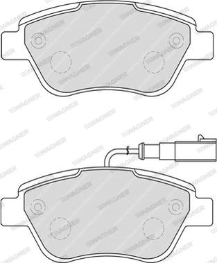 Wagner WBP23705C - Тормозные колодки, дисковые, комплект avtokuzovplus.com.ua