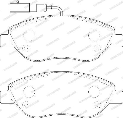 Wagner WBP23711A - Гальмівні колодки, дискові гальма autocars.com.ua