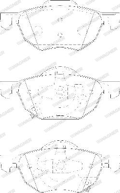 Wagner WBP23719A - Тормозные колодки, дисковые, комплект autodnr.net