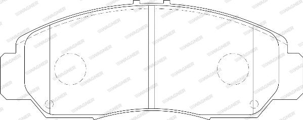 Wagner WBP23729A - Тормозные колодки, дисковые, комплект avtokuzovplus.com.ua