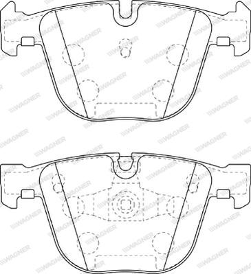 Wagner WBP23731A - Тормозные колодки, дисковые, комплект avtokuzovplus.com.ua