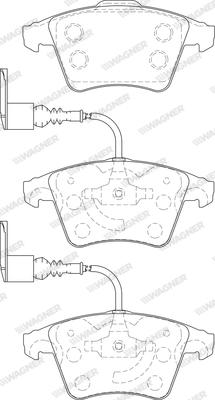 Wagner WBP23749A - Тормозные колодки, дисковые, комплект avtokuzovplus.com.ua