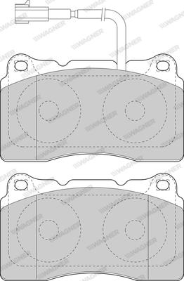 Wagner WBP23756A - Тормозные колодки, дисковые, комплект avtokuzovplus.com.ua