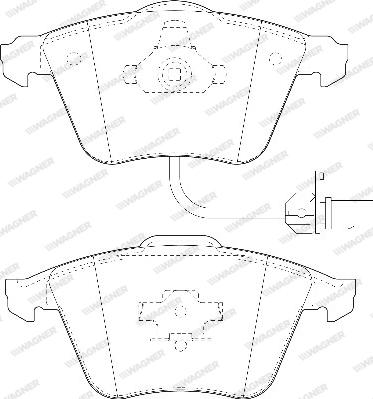 Wagner WBP23762A - Тормозные колодки, дисковые, комплект avtokuzovplus.com.ua