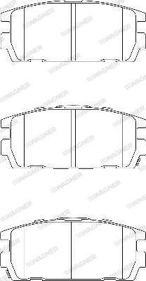 Wagner WBP23813A - Тормозные колодки, дисковые, комплект avtokuzovplus.com.ua