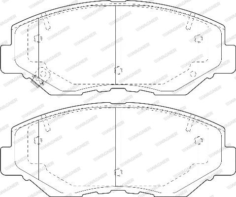 Wagner WBP23868A - Тормозные колодки, дисковые, комплект autodnr.net