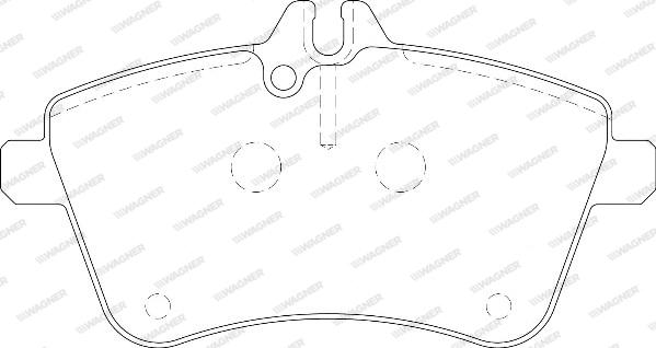 Wagner WBP23881A - Тормозные колодки, дисковые, комплект avtokuzovplus.com.ua