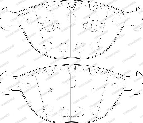 Wagner WBP23894A - Тормозные колодки, дисковые, комплект avtokuzovplus.com.ua