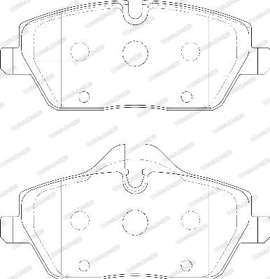 Wagner WBP23915A - Тормозные колодки, дисковые, комплект avtokuzovplus.com.ua