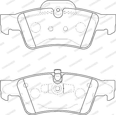Wagner WBP23923A - Тормозные колодки, дисковые, комплект avtokuzovplus.com.ua