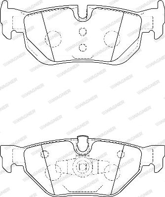 Wagner WBP23926A - Тормозные колодки, дисковые, комплект avtokuzovplus.com.ua