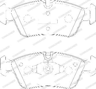 Wagner WBP23935A - Гальмівні колодки, дискові гальма autocars.com.ua