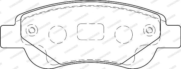 Wagner WBP23959A - Гальмівні колодки, дискові гальма autocars.com.ua