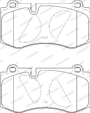 Wagner WBP23960A - Тормозные колодки, дисковые, комплект avtokuzovplus.com.ua