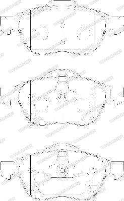 Wagner WBP23996A - Гальмівні колодки, дискові гальма autocars.com.ua